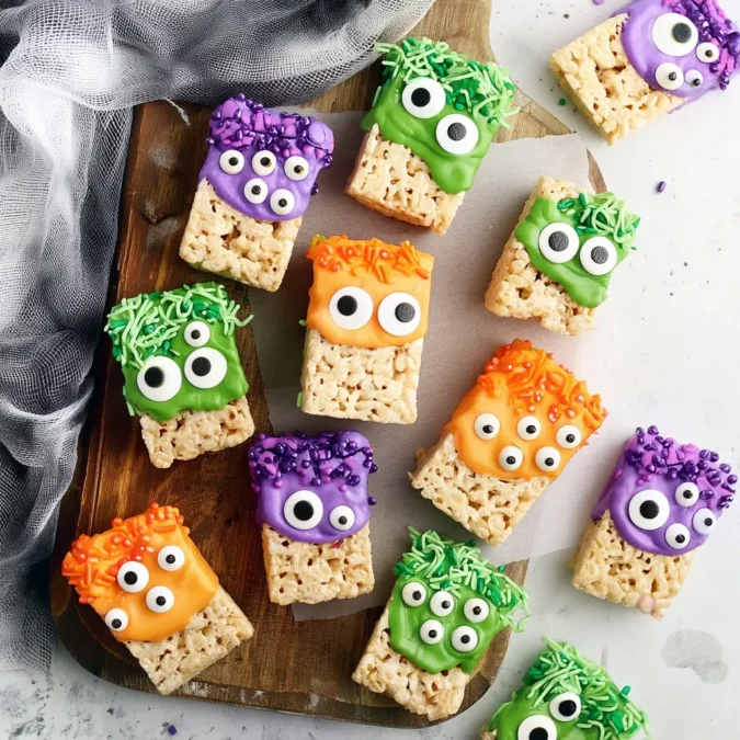 halloween snack rice krispie treats
