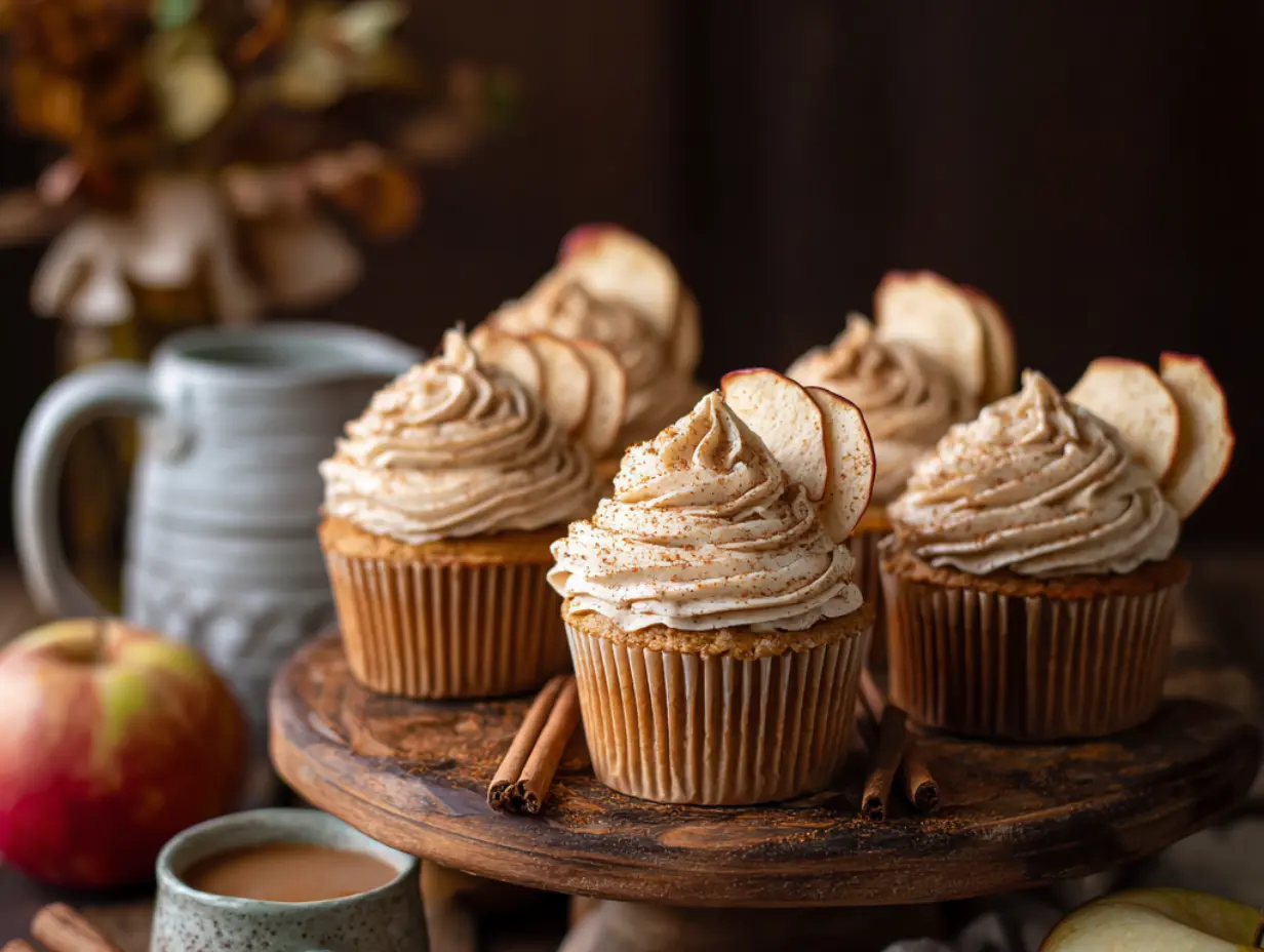 Apple Cider Cupcakes with Spiced Frosting: A Cozy Treat for Fall Days
