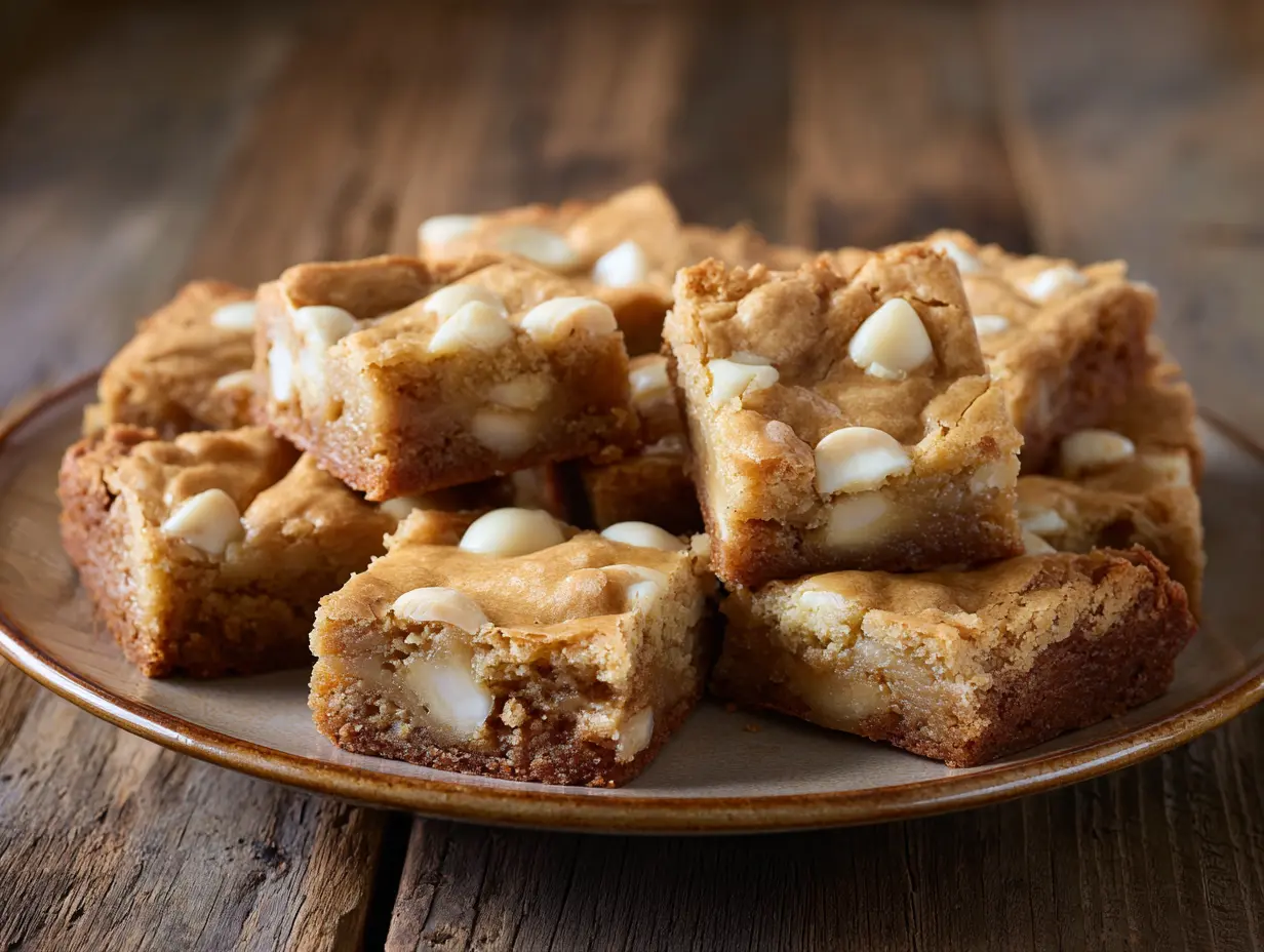 White Chocolate Macadamia Blondies – Buttery, Nutty, and Irresistible