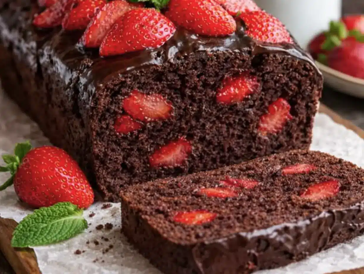 Chocolate Strawberry Banana Bread: A Moist, Juicy Twist on a Classic Loaf