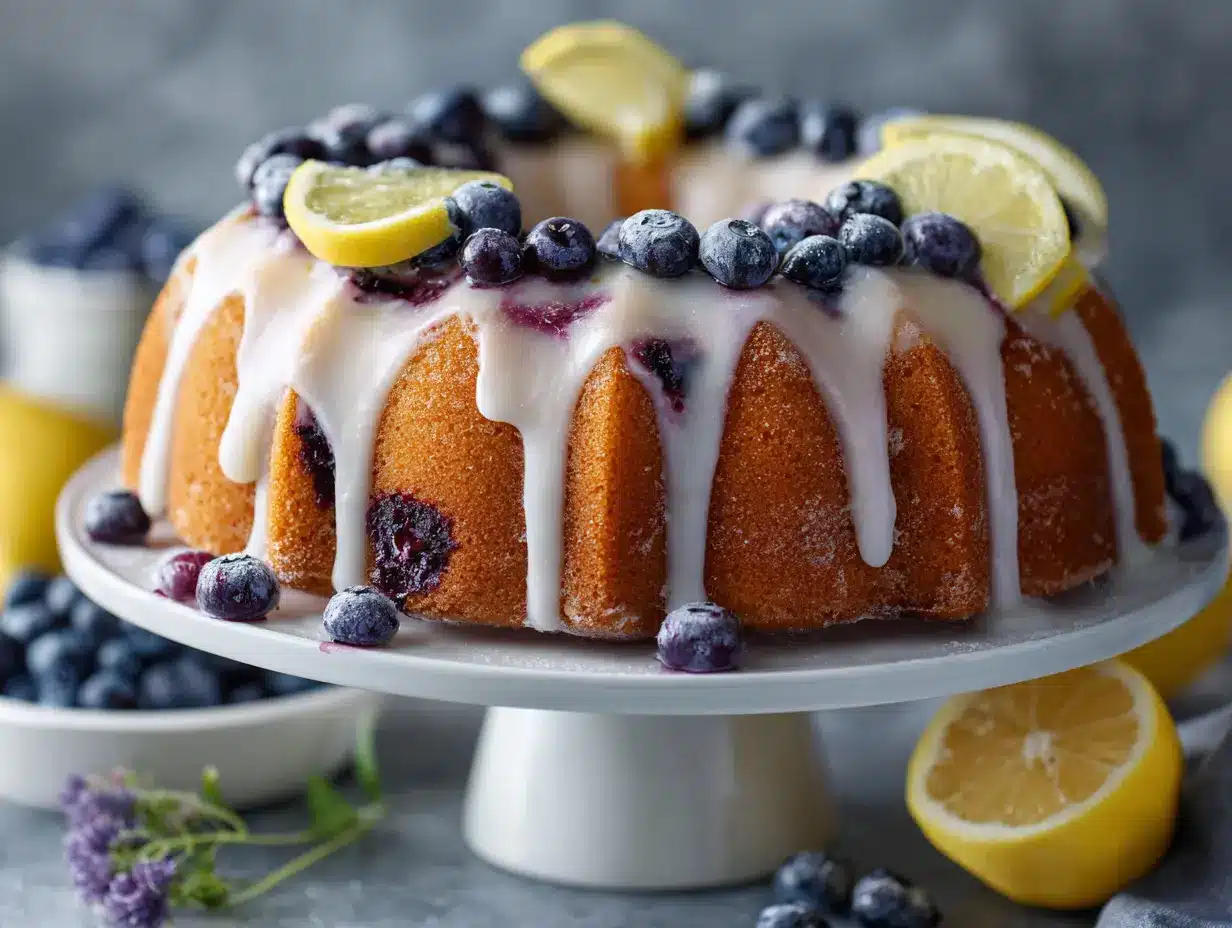 Lemon Blueberry Bundt Cake That’s Incredibly Moist and Bursting with Flavor