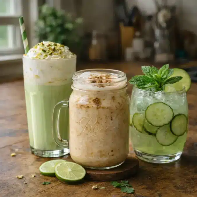 Alcohol-free St. Patrick’s Day mocktails with mint and lime